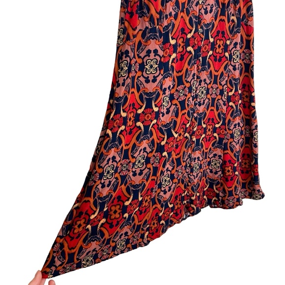 ⭐️ 2/$20 Free People Groovy Get Together Print Funky Tunic Blouse Tank - Picture 7 of 16